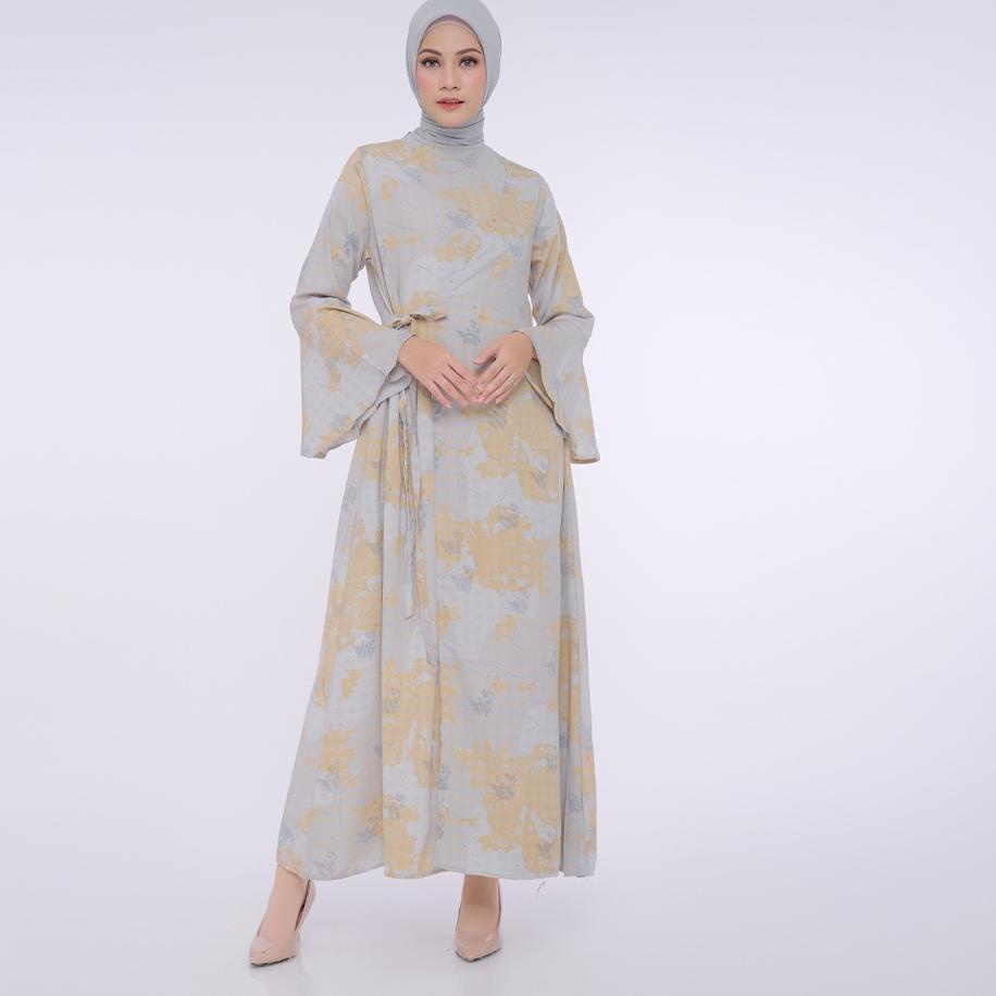 BIA By Zaskia Mecca - Palupy Gray Dress - Islamic Journey In Europe - Edisi Denmark Sarimbit