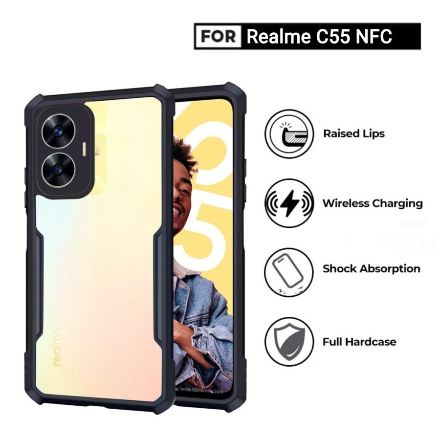 REALME C53 C55 C55 NFC 9i 9 9 PRO 9 PRO PLUS 3 3 PRO CASE SHOCKPROOF HARDCASE FUZE BENING CLEAR TRANSPARAN HARD BUMPER IPAKY BENING CASING PROTECT CAMERA COVER PELINDUNG KAMERA  REALME 9 PRO+ REALME 9 PRO +