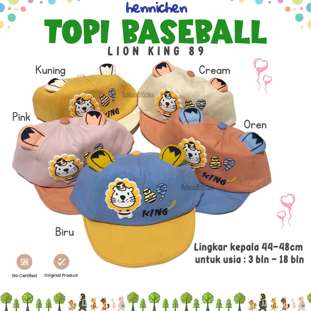 TOPI ANAK LION KING 89 TOPI ANAK IMPORT TOPI ANAK UNISEX LUCU CNA