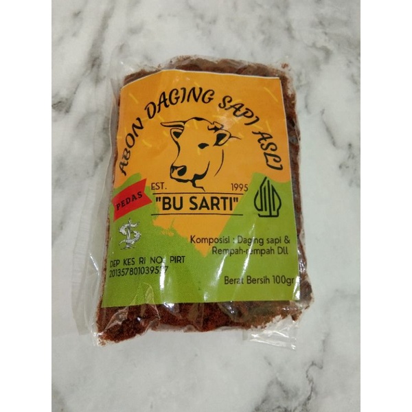 

Abon Sapi "Pedas" 100gr Asli Ibu Sarti