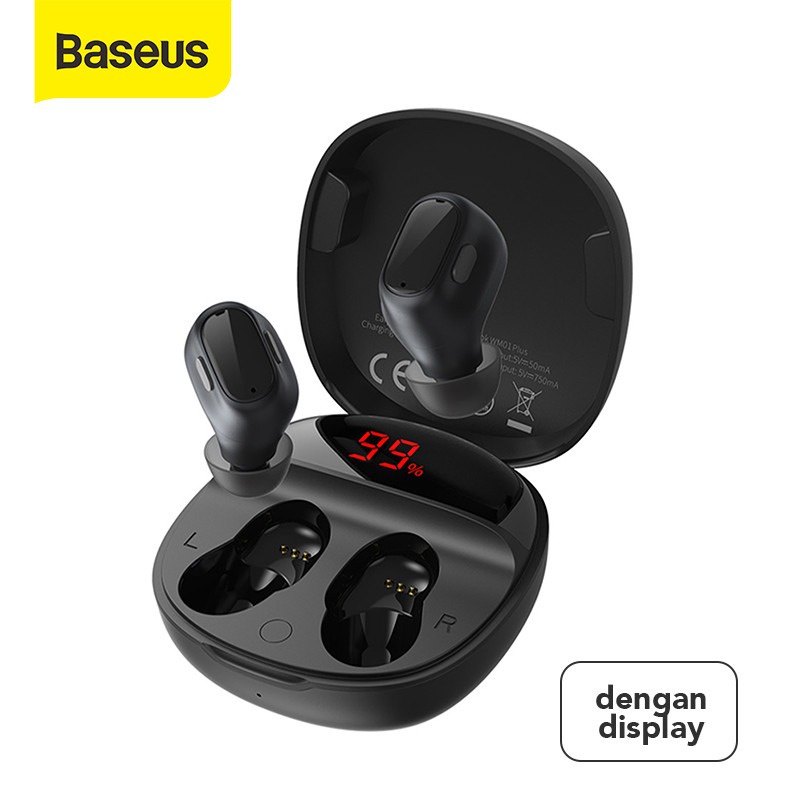 HEADSET BASEUS WIRELESS WM01 PLUS