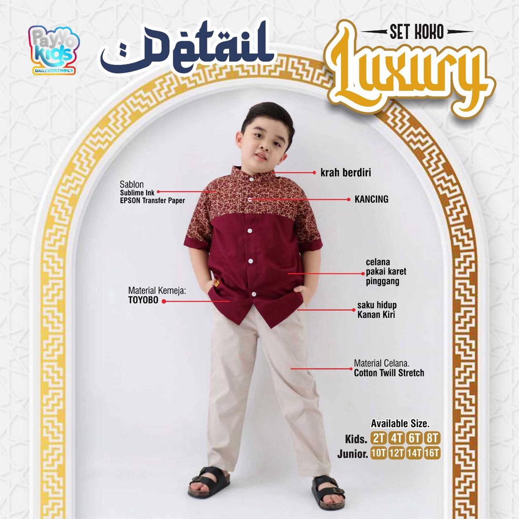 Setelan Cowok Luxury by Payyo kids