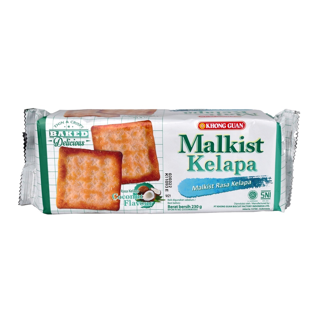 

BISKUIT KHONG GUAN MALKIST KELAPA 230 GR