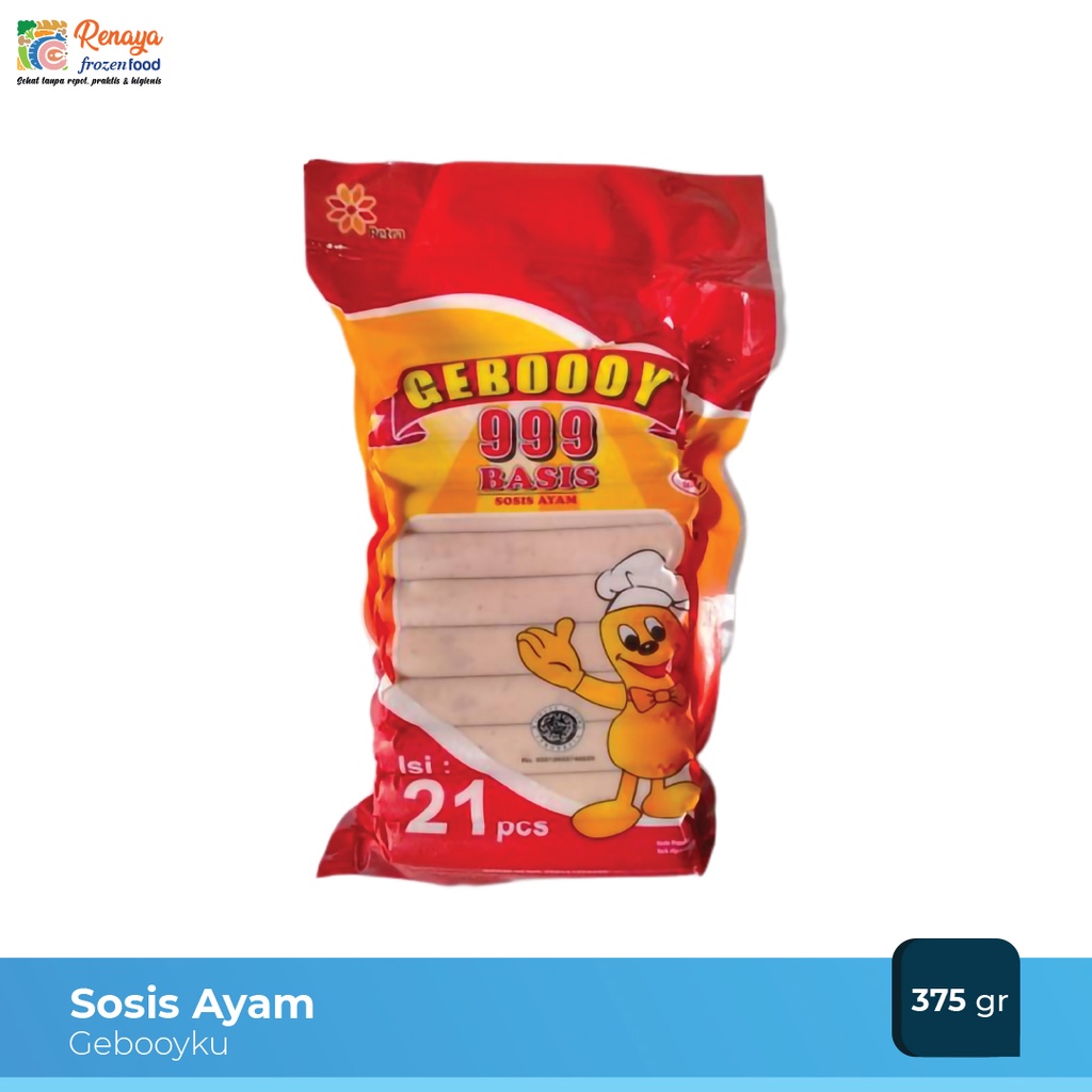

Gebooyku Sosis Ayam Frozen Food Makanan Beku Serbaguna Halal Original - Renaya.Frozen