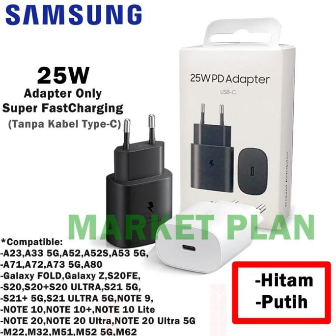 Adapter 25W Samsung Galaxy A33 A53 A73 5G Original Super FastCharging