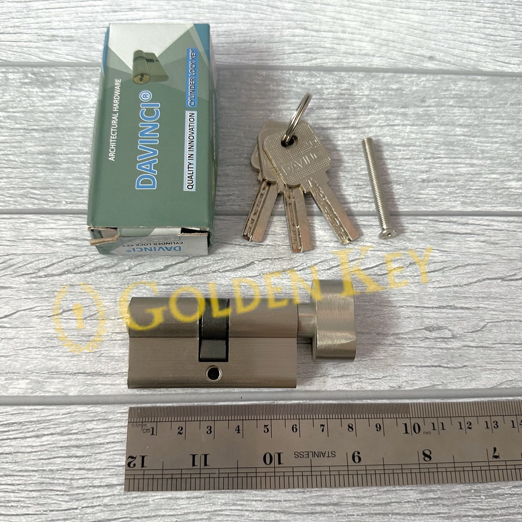 Kunci Silinder Pintu Rumah Kayu 60MM Putar Puter Cylinder Davinci TC 60 MM 6 CM 6CM