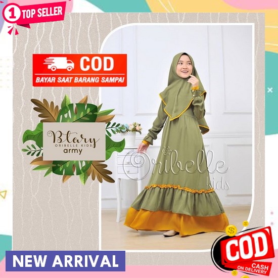 Gamis Anak Cewek 3 4 5 6 7 Thn Perempuan Terbaru 2023 Muslim Kekinian Lebaran Umur 11 12 13 14 15 Ta