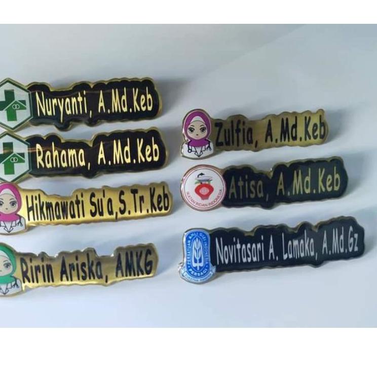 

Langsung Dibeli Name tag ukir magnet