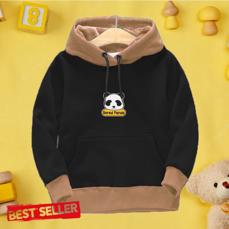 FREE ONGKIR !! Jaket ANAK Laki-laki Perempuan Sweater Hoodie TEBAL LEMBUT dan NYAMAN BORED PANDA