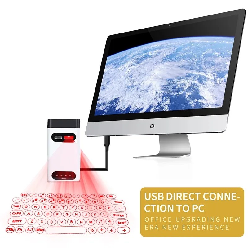 Keyboard Wireless Projection Fingerboard Projector Keyboard Wireless Laser Projection