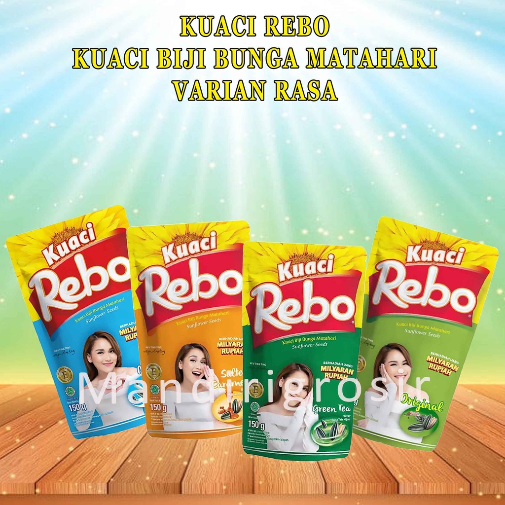 REBO * KUACI REBO * RASA ORIGINAL * GREEN TEA *  MILK 150g