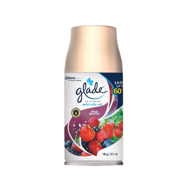 GLADE MATIC SPRAY WILD BERRIES REFILL 225 ML - PENGHARUM RUANGAN