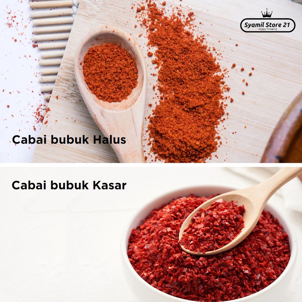 

Cabe Bubuk HALUS KASAR flakes kering cabai bubuk KASAR HALUS