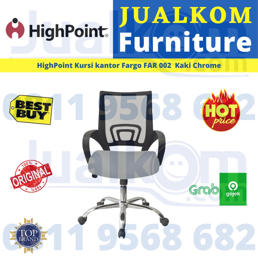HighPoint Kursi Kantor Office Chair Fargo FAR 002 FAR002