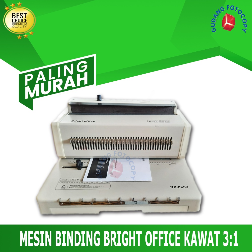 M BINDING - MESIN BINDING BRIGHT OFFICE KAWAT 3:1