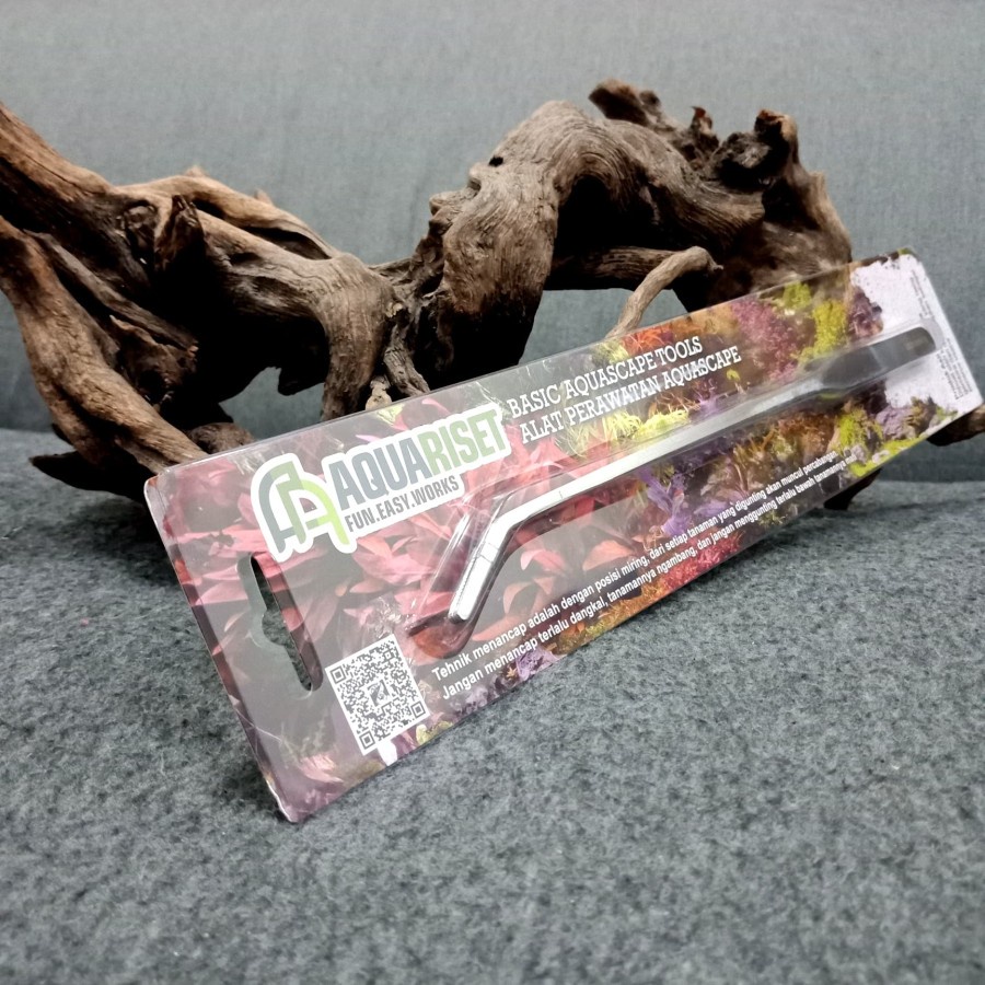 CURVED TWEEZERS / PINSET BENGKOK - BASIC TOOLS AQUARISET AQUASCAPE