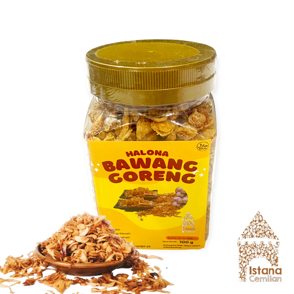 Halona Bawang Goreng Renyah Toples 50 / 100 Gram