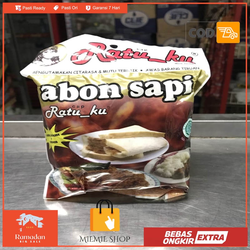 

Abon Sapi Cap Ratu Ku 100 gr RatuKu 100g Enak Lezat Murah Promo Asli