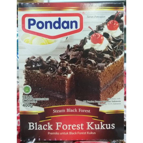 

KZ - pondan black forest kukus 400g