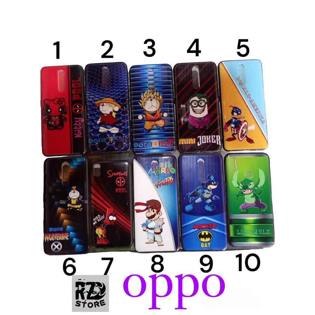 CASE KARAKTER MINION MARIO OPPO F11  HARD CASE CASING