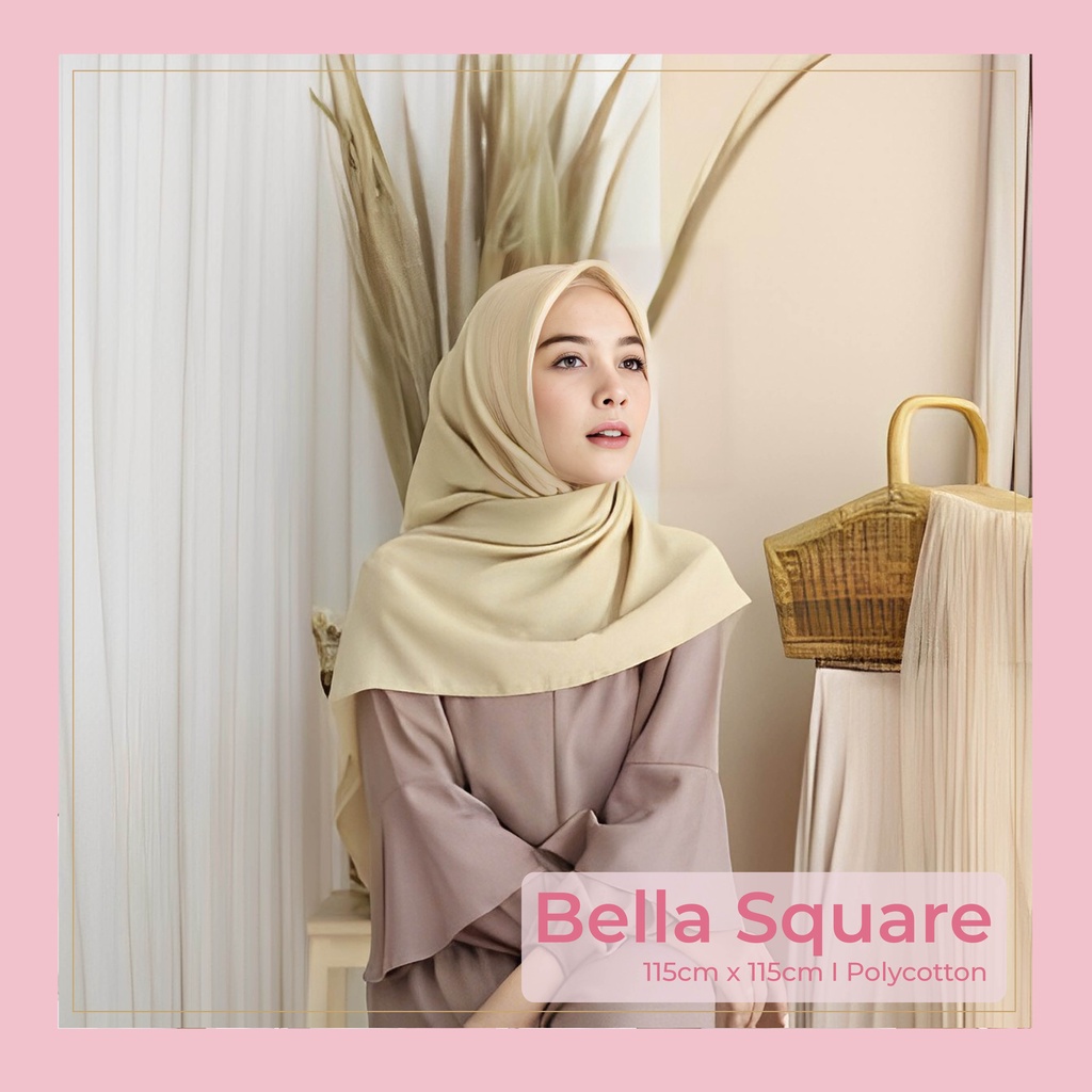 Hijab Bella Square / Segi Empat - Warna Lengkap