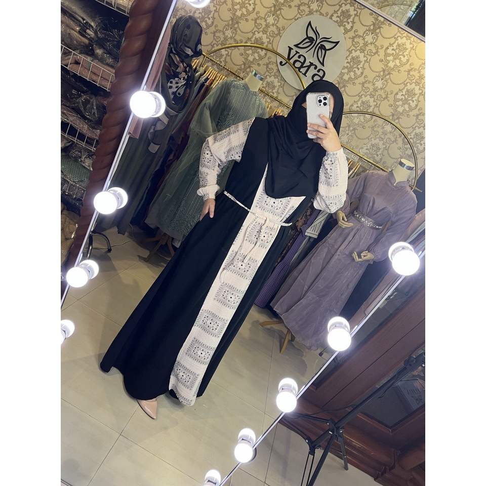 Ethnic Dress / Gamis Etnik / Gamis kombinasi / Gamis lebaran simple