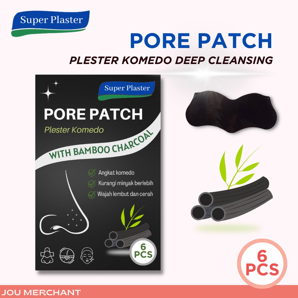 TERLARIS Plester Komedo Pore Patch with Bamboo Charcoal Deep Cleansing / Blackhead Remover