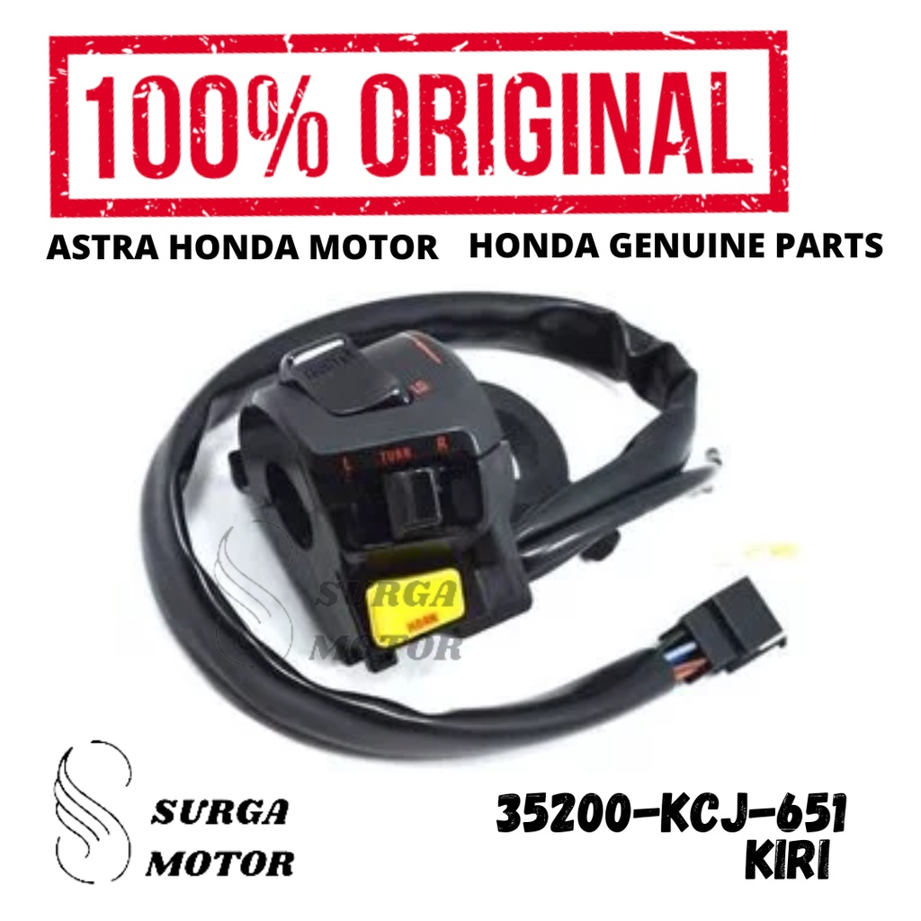Saklar Sein Ritting Holder Kiri Lampu Dim Tiger Revo KCJ Orginal  35200-KCJ-651 Switch Assy Winker S
