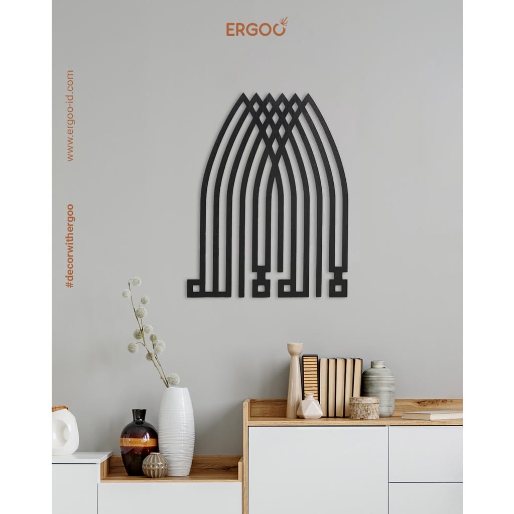 Hiasan Dinding Kaligrafi Tauhid Laser Cutting