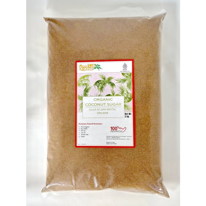 

[Ready-Stock]Cod Gula Kelapa Organik 3 Kg harga distributor - Organic Coconut Sugar