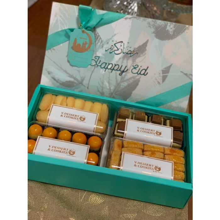 

30X16X7 Cm Box Hampers Premium Kotak Kue Tema Lebaran, Idul Fitri 068