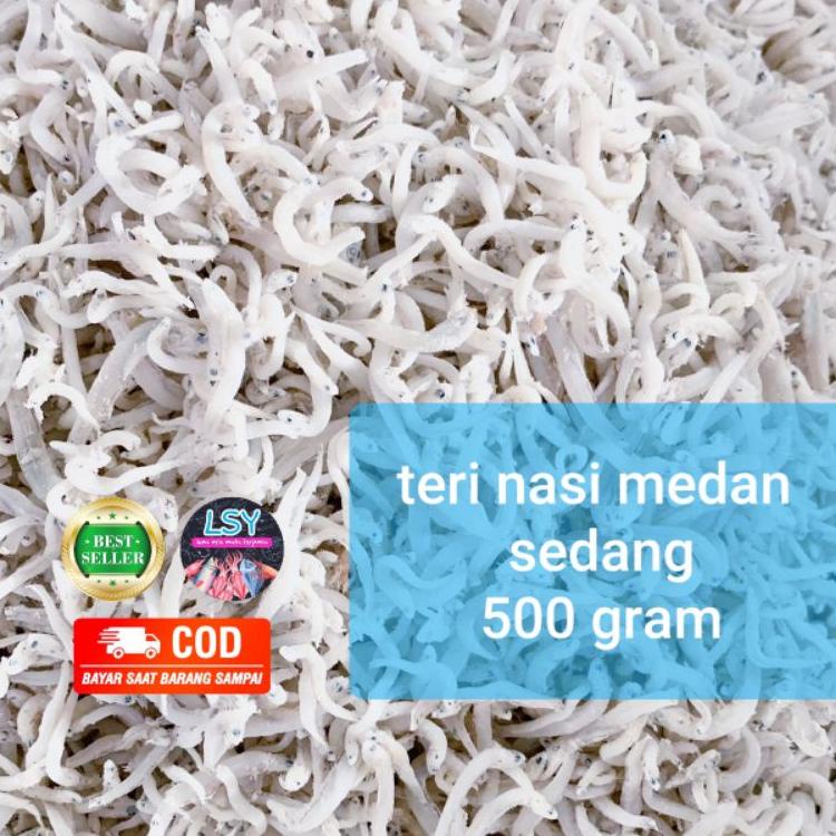 

TERBARU ikan asin teri nasi medan size sedang 500gr