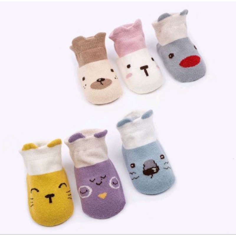 Kaos Kaki Bayi Pendek Karakter 6575 Kaos Kaki Anak Perempuan Laki Laki Motif