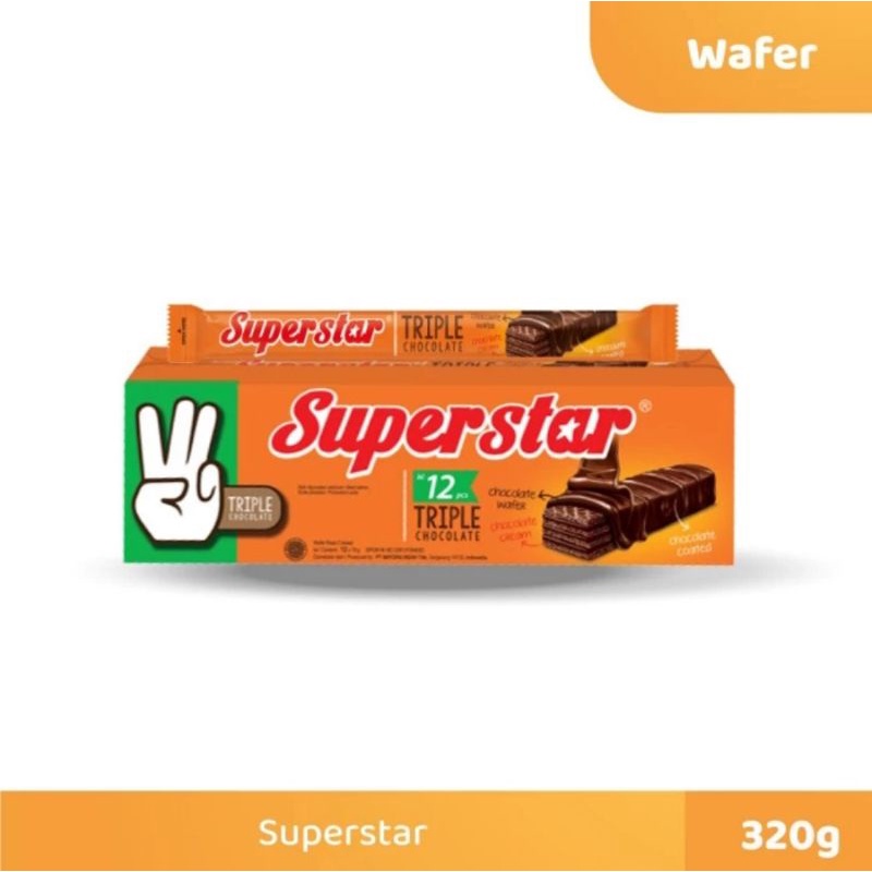 

Wafer Superstar isi 12 pcs