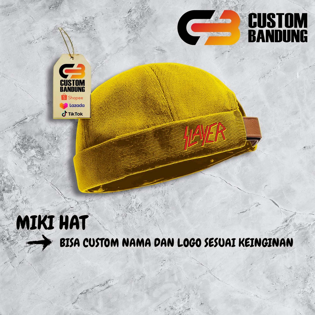 Topi Miki hat  Slayer Miki Hat Peci Miki hat Topi Miki hat Anak &amp; Dewasa Topi Brimless Premium