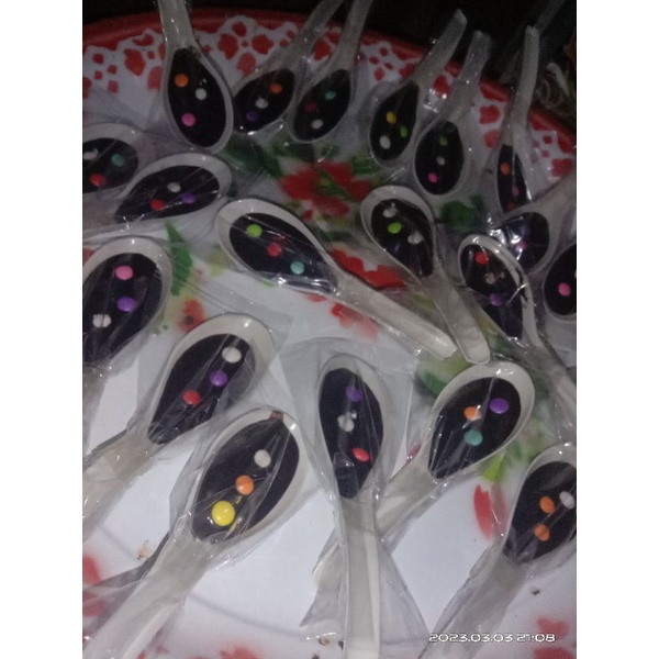 

coklat sendok toping