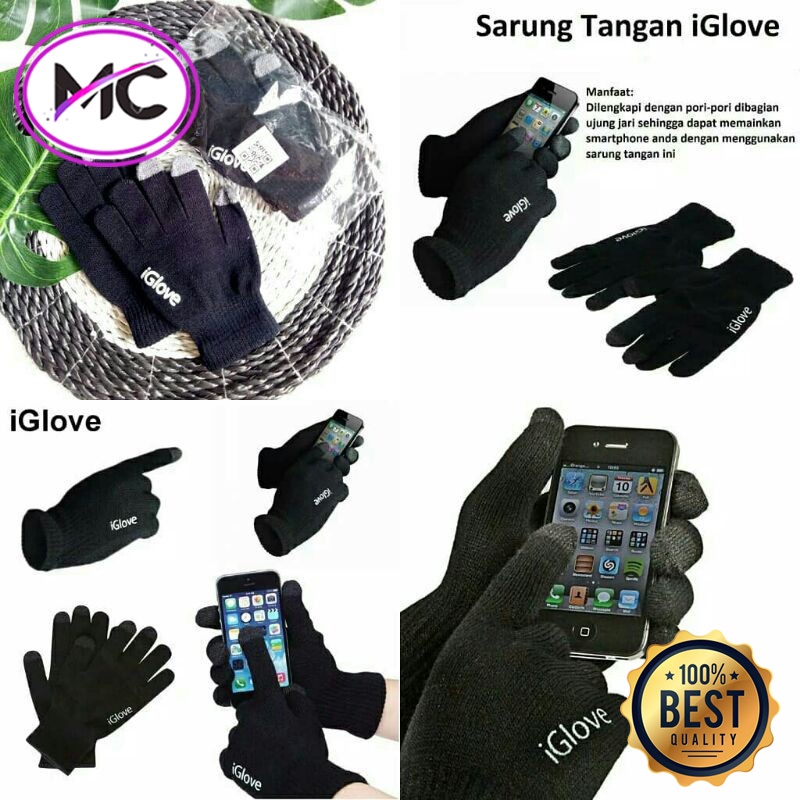 Sarung Tangan Motor Touchscreen iGlove Touch Screen Aksesoris Handphone HP I Glove Layar Sentuh