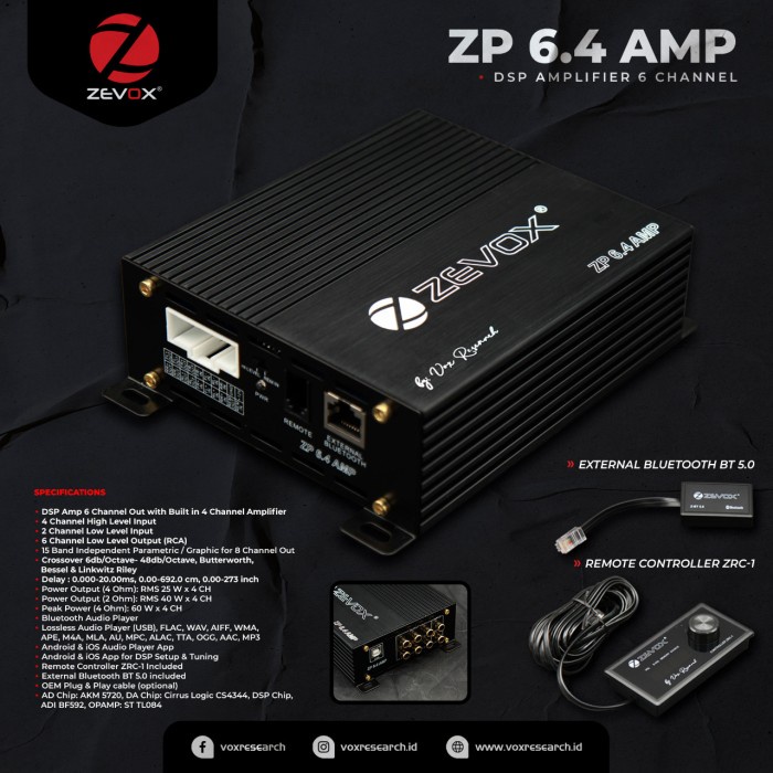 Terlaris Processor Zevox 6.4 Amp By Vox Research Original