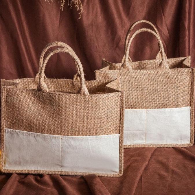 

TAS HAMPERS SOUVENIR HAMPERS WEDDING GOODIE BAG TAS KARUNG GONI KANVAS HANDMADE EL09I09A82L