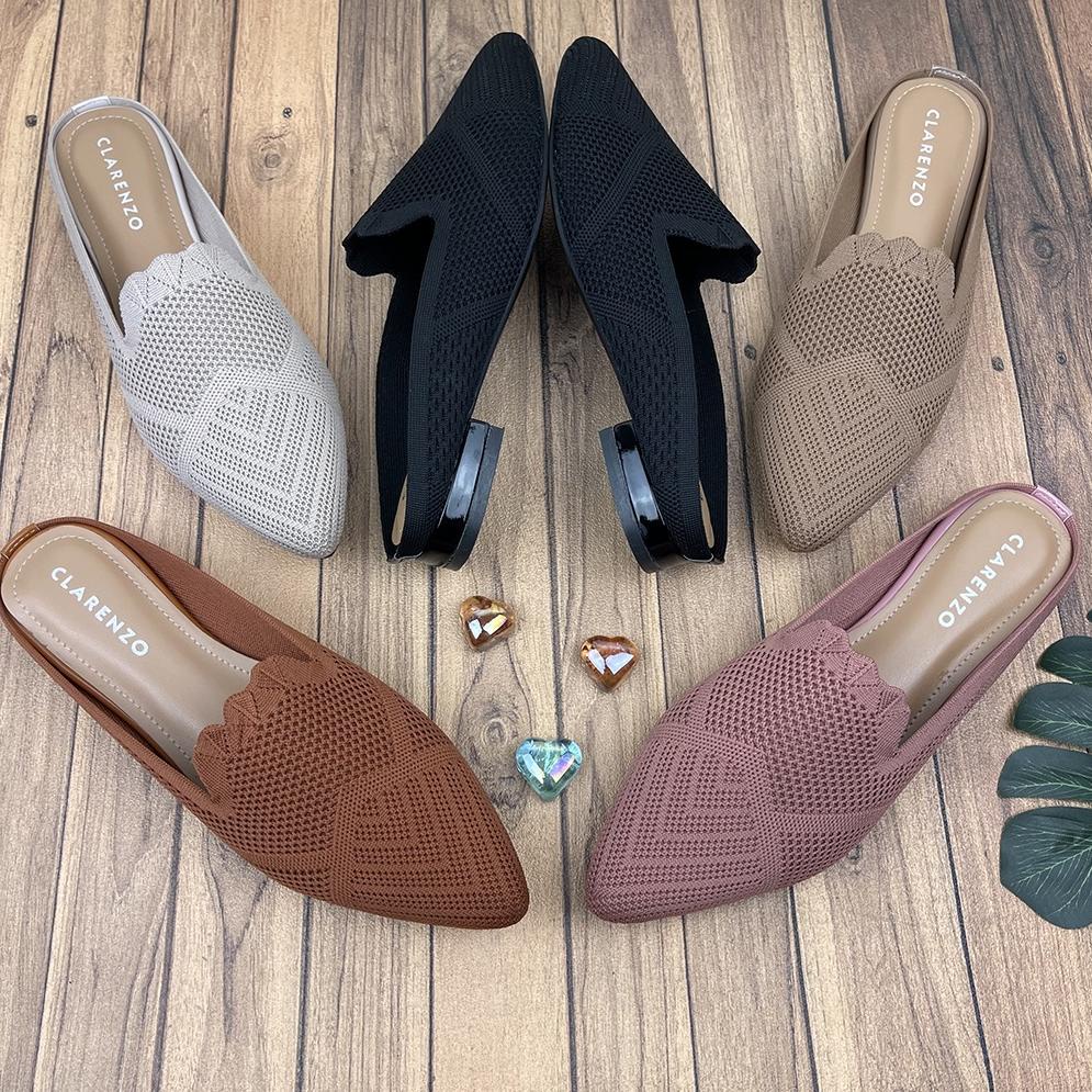 SPECIAL PRICE Sandal Mules Rajut Hak 1,5cm RD03 ~ CLARENZO