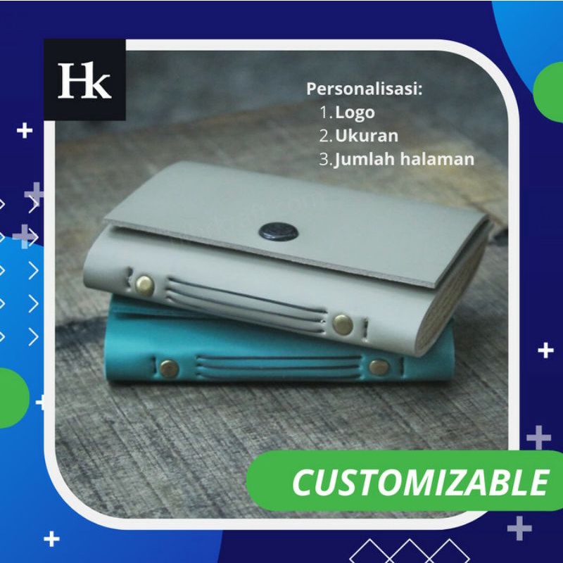 

Buku/Agenda Kulit Hibrkraft - Snappy - 11 cm x 8 cm