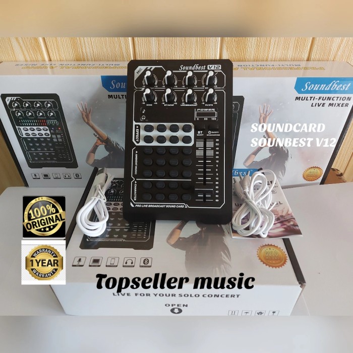 Terlaris Soundcard Soundbest V12 Live Mixer Steraming Original V12 Soundbest