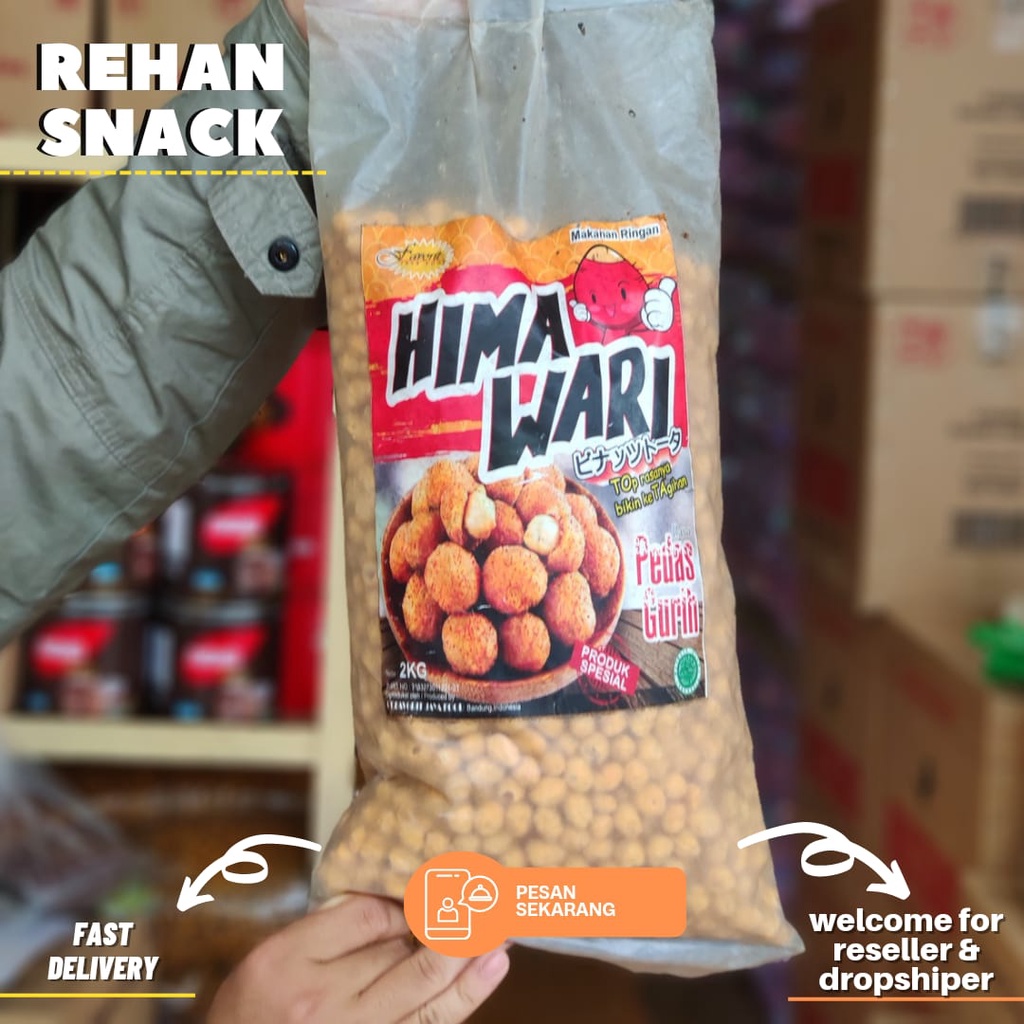 Kacang Himawari 2kg - Snack Kiloan - Gratis Ongkir - Rehan Snack