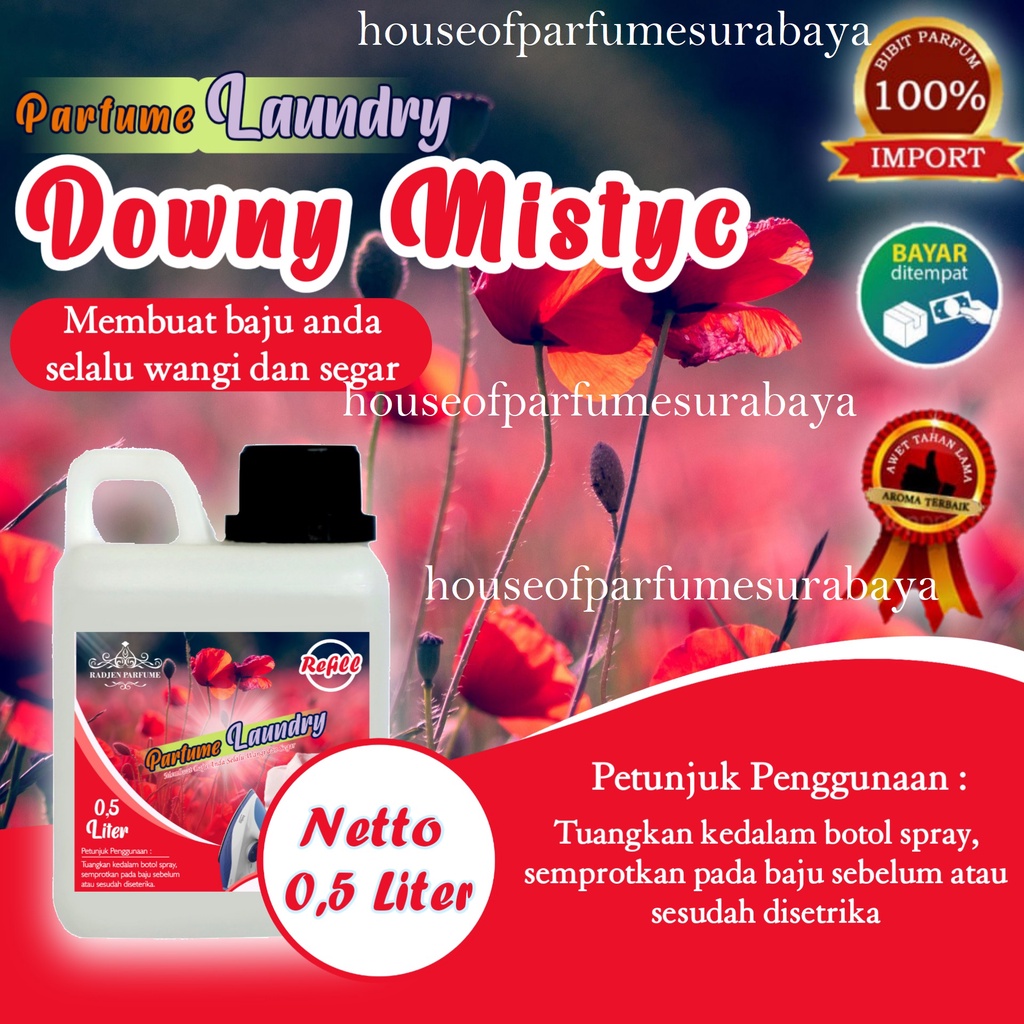 	 Pewangi Laundry DW0NY MI5TIC - Bibit Parfum Laundry - Pewangi Mawar Super Loundry - Parfum Loundry Tahan Lama BY RADJEN	