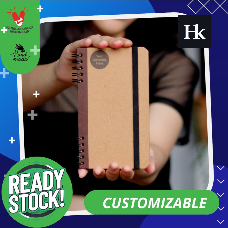 

GRATIS PRINT LOGO - buku tulis catatan atau agenda planner custom - 15cm x 9cm