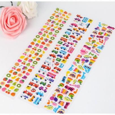 

Stiker Timbul 3D Panjang Sticker Puffy Reward Penghargaan Karakter