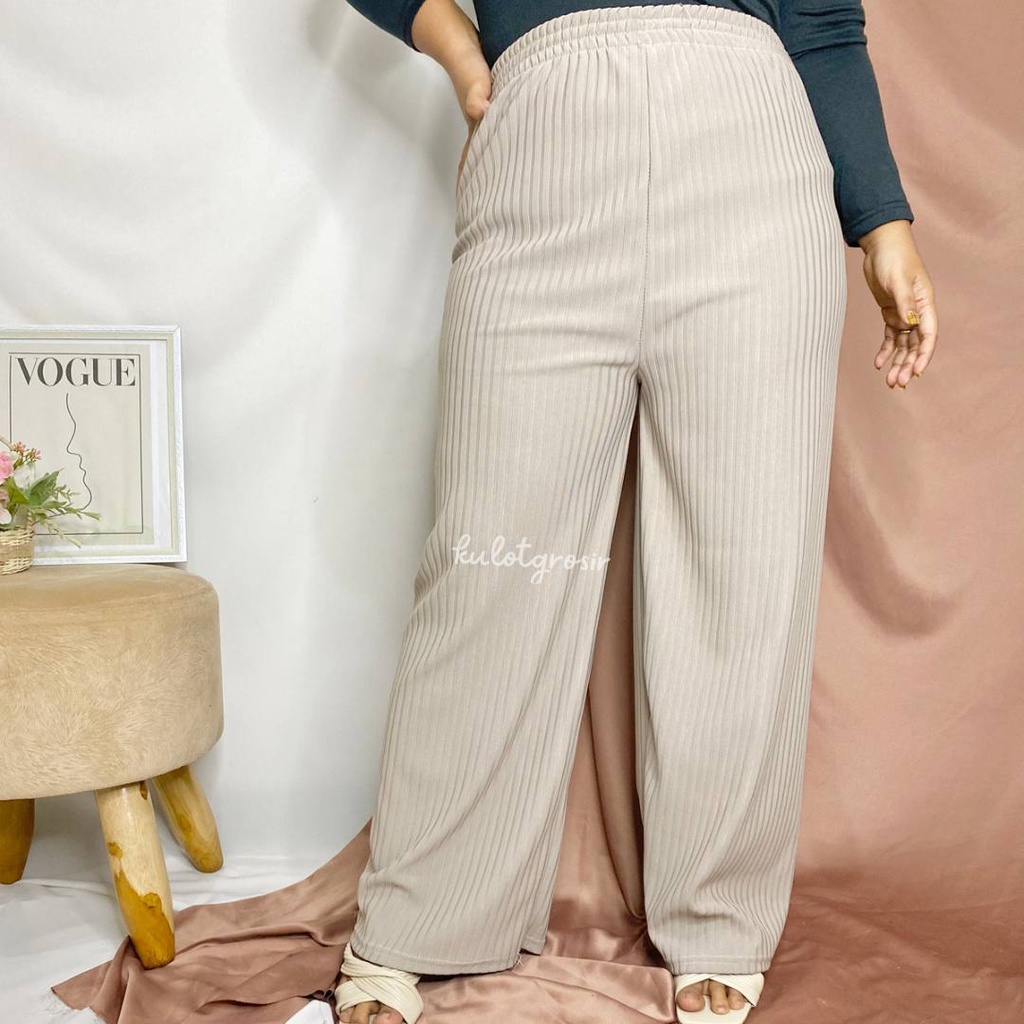 KULOT PANJANG RIB KNITT PREMIUM/KULOT KNITT HIGHWAIST KOREAN STYLE