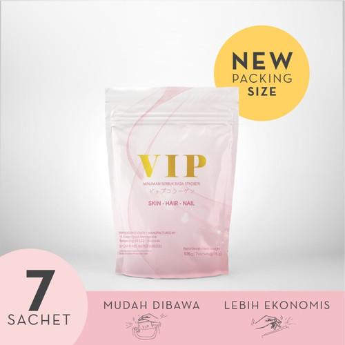 [ORI] VIP Collagen Drink Pouch Minuman Kesehatan Mencegah Jerawat isi 7 sachet