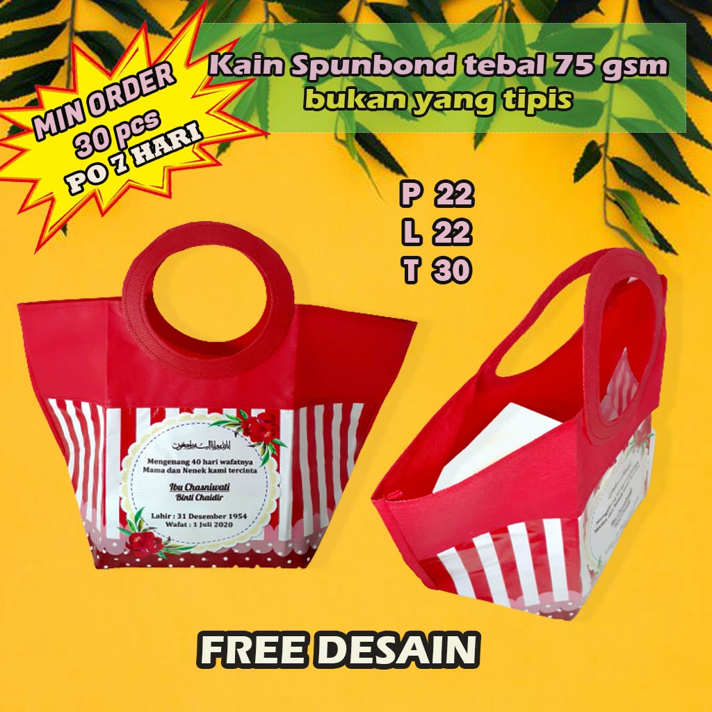 

Tas Selamatan khajatan orang meninggal Model pegangan Bulat