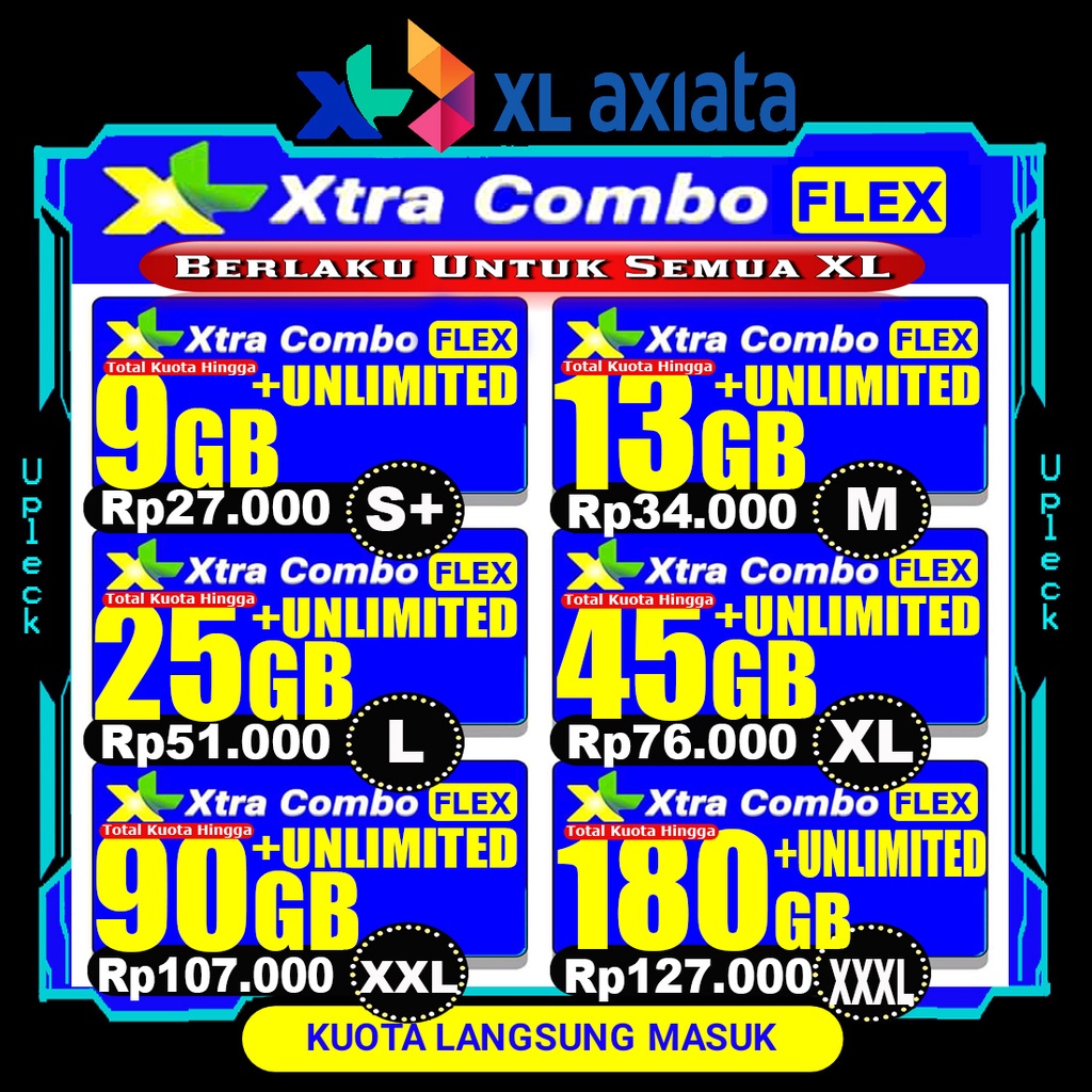 TERMURAH XL Xtra Combo Flex Unlimited Turbo ~ Xtra Combo Lite ~ Xtra Combo VIP ~ Xtra On ~ Hotrod Sp